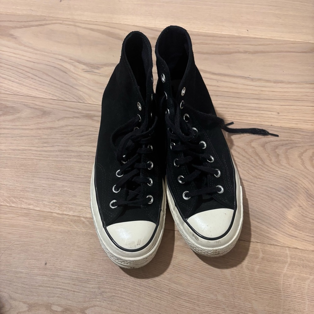 Converse Black and White High-Tops - Picture 2 of 6